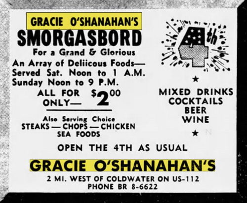 Grace OShanahans - Jul 02 1959 Article (newer photo)